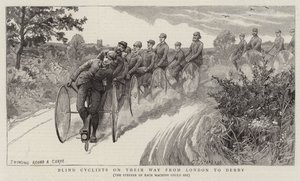 Blind Cyclists on their Way from London to Derby by Charles J. Staniland